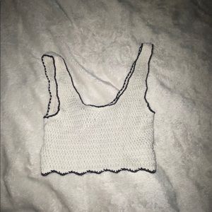 Knitted crop top